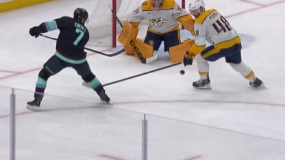 Matty Beniers scores goal for Seattle Kraken vs Nashville Predators January 2026