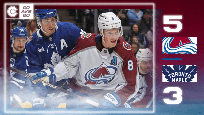 Avalanche score 5 straight, rally past Maple Leafs for 3rd win in row