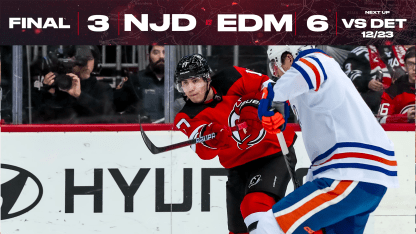 Four Goal 3rd Period Lifts Oilers Over Devils GAME STORY New Jersey Devils