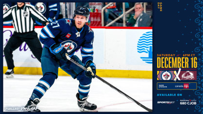 GAMEDAY Avalanche at Jets Winnipeg Jets