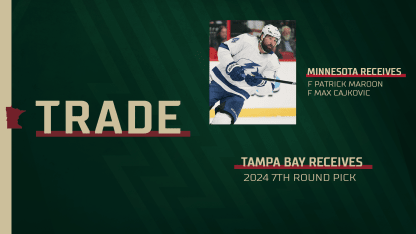 Minnesota Wild acquire veteran forward Pat Maroon in trade with Tampa Bay