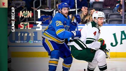 Game Recap Blues 3 Wild 1 Minnesota Wild