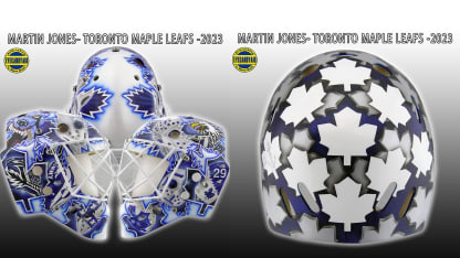 Jones honors Maple Leafs history with new mask