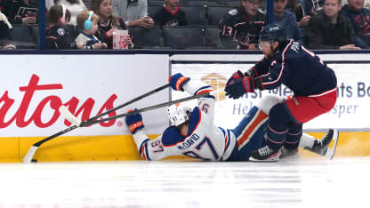McDavid sustains lower-body injury in Oilers loss to Blue Jackets | NHL.com