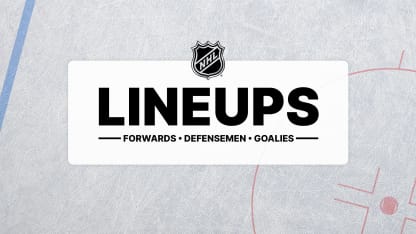 Projected lineups, starting goalies for today | NHL.com