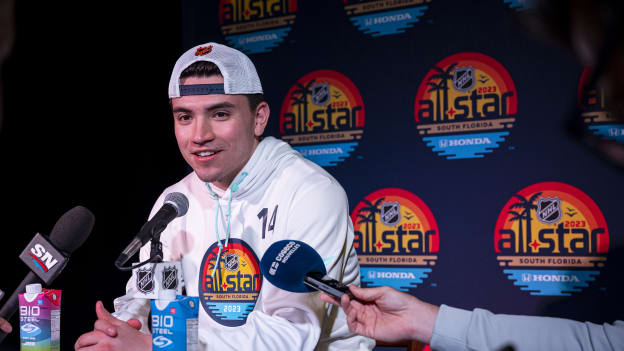 Nick Suzuki @ NHL All-Star Weekend