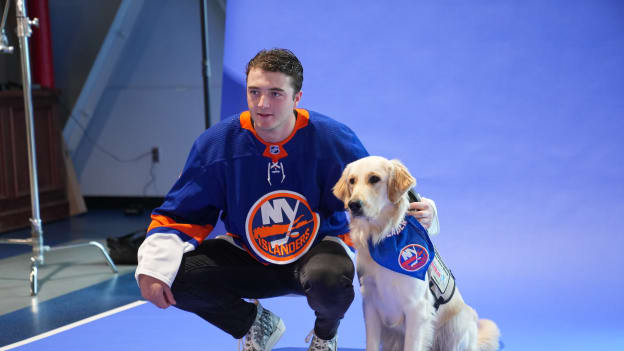 Islanders Pucks and Paws Calendar Shoot 2023