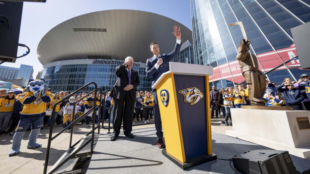 Pekka Rinne Statue Unveiling