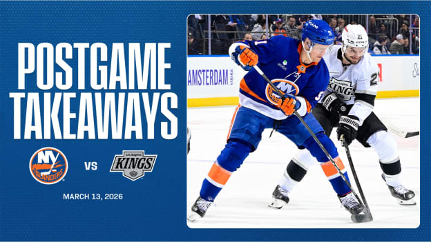 Takeaways: Islanders Comeback Bid Comes Up Short in 3-2 Loss to Kings