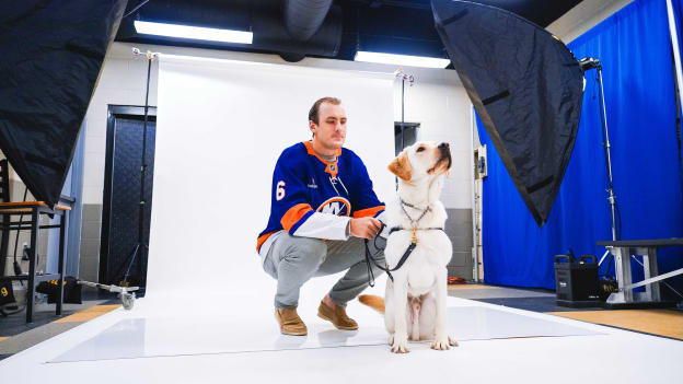 PHOTOS: Islanders 2025 Pucks and Paws Calendar Photoshoot