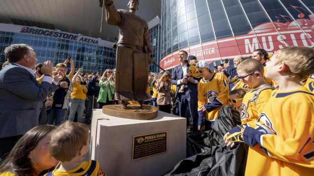 Pekka Rinne Statue Unveiling