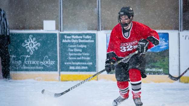Outdoor Hockey in Winthrop, Washington