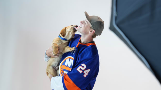 Islanders Pucks and Paws Calendar Shoot 2023