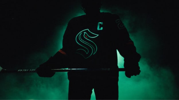 Emerged from the darkness. Illuminated by bioluminescence.