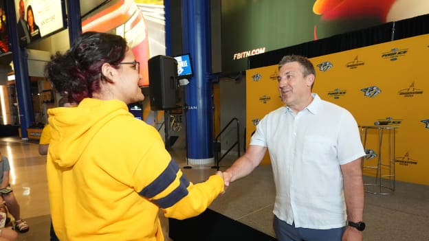 Andrew Brunette Meets Preds Fans at Summer Select-a-Seat