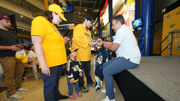 Andrew Brunette Meets Preds Fans at Summer Select-a-Seat