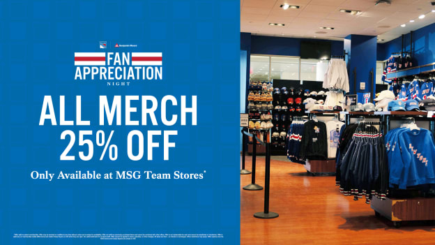 25% Off Merch at Team Stores