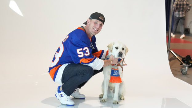 Islanders Pucks and Paws Calendar Shoot 2023