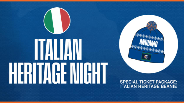 <center><h3 class="promoTitle">Italian Heritage Night</h3><p class="promoGameDetails">vs. MTL | Sunday, Apr. 12 | 6:00 PM</p></center>