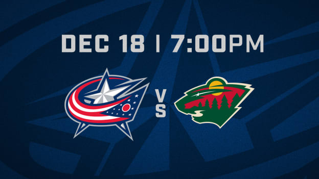 THURSDAY, DECEMBER 18 AT 7 PM VS. MINNESOTA WILD