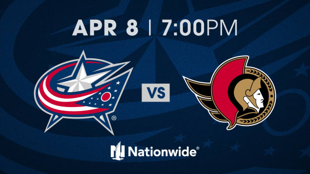 TUESDAY, APRIL 8 AT 7 PM VS. OTTAWA SENATORS