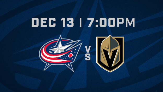 SATURDAY, DECEMBER 13 AT 7 PM VS. VEGAS GOLDEN KNIGHTS