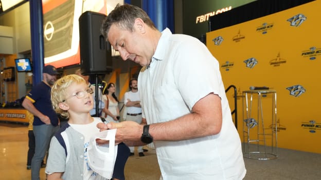 Andrew Brunette Meets Preds Fans at Summer Select-a-Seat