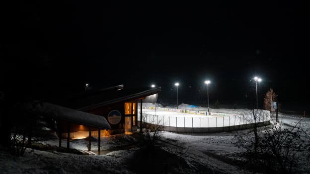 Outdoor Hockey in Winthrop, Washington