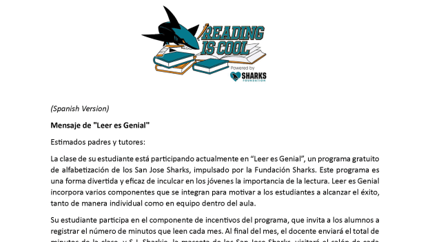 RIC - Students - Parent Welcome Letter (Spanish)