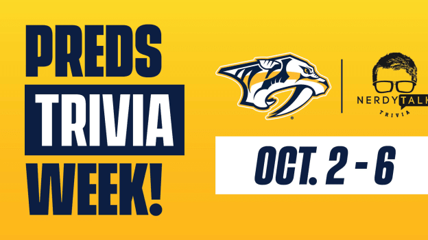 Nerdy Talk Trivia Preds Week: Oct 2 – 6