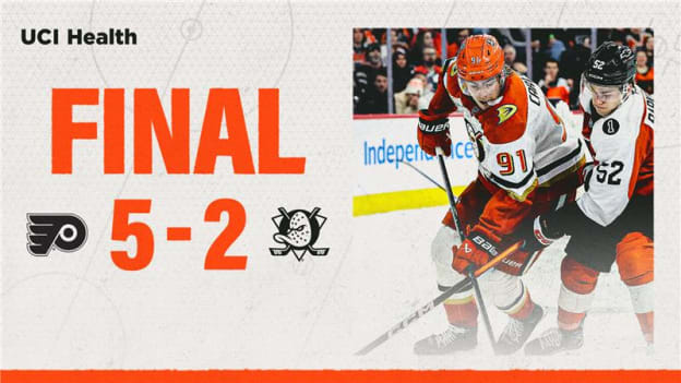 FINAL: Ducks Fall to Flyers in Philly