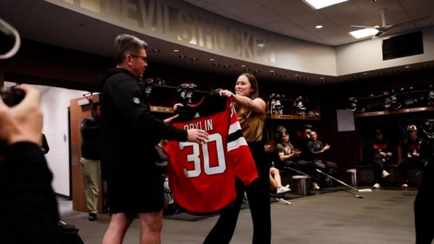 Brylin Recognized for 30 Years with Devils | BTS