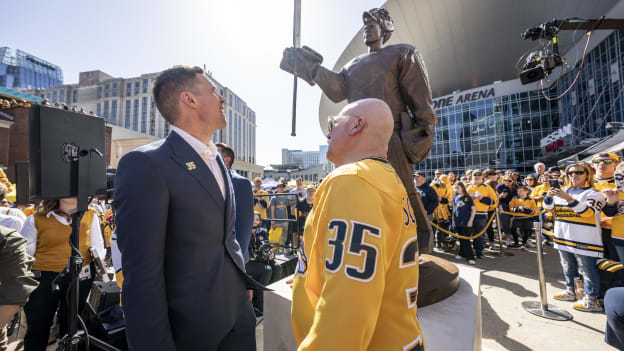 Pekka Rinne Statue Unveiling