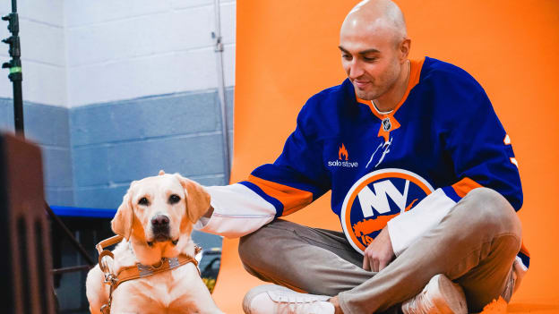 PHOTOS: Islanders 2025 Pucks and Paws Calendar Photoshoot