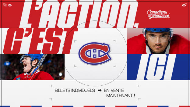 L'attente est enfin terminée! Procurez-vous vos billets de matchs individuels dès maintenant!