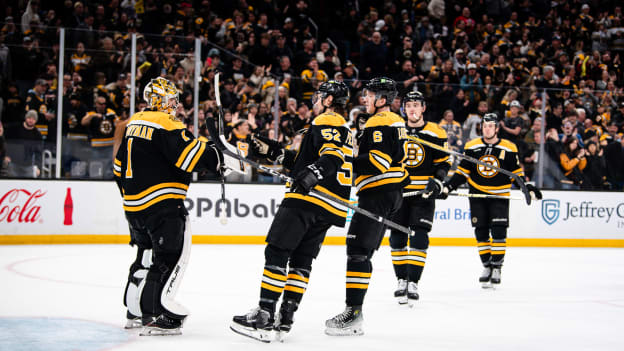  Swayman Makes 18 Saves, Bruins Shut Out Blue Jackets 