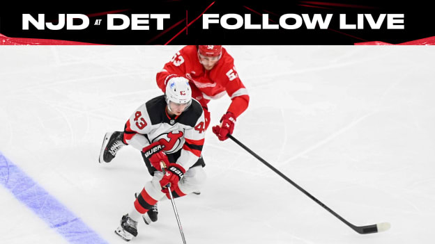 FOLLOW LIVE: Devils Visit Red Wings