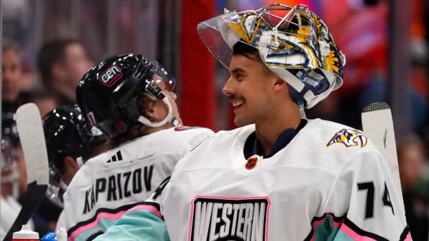 Best of Juuse Saros at the 2023 NHL All-Star Weekend