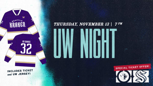 2025-26 Special Ticket Offer UW Night