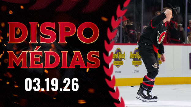 Brady Tkachuk dispo médias après le match contre NYI