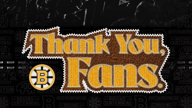 Thank You, Bruins Fans