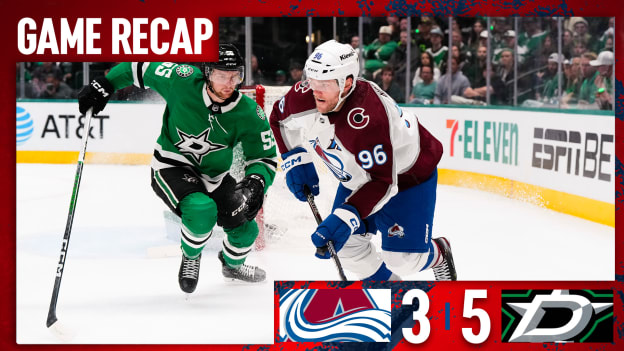 Avalanche Fall in Game Two, Return Home for Game Three