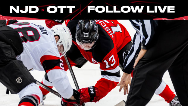 FOLLOW LIVE: Devils Trail Sens 3-1 After 2nd Period