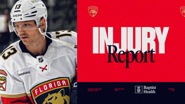 INJURY: Reinhart not traveling with Panthers