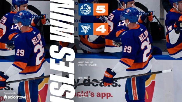 FINAL: Islanders 5, Penguins 4