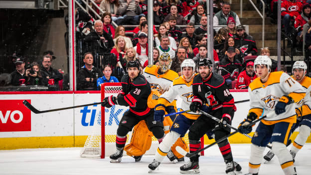 Preds Score Three in Third but Fall to Hurricanes