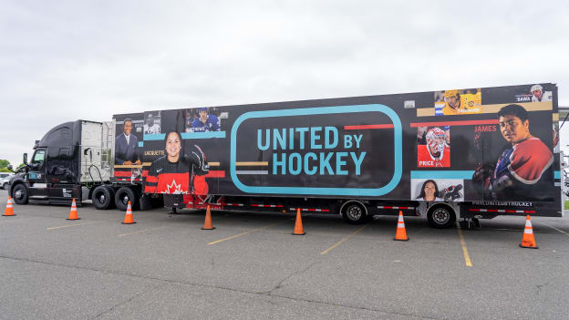 United by Hockey Mobile Museum visits the Wells Fargo Center