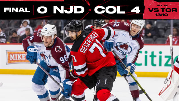 Devils Shut Out in Loss to Avalanche