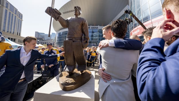 Pekka Rinne Statue Unveiling