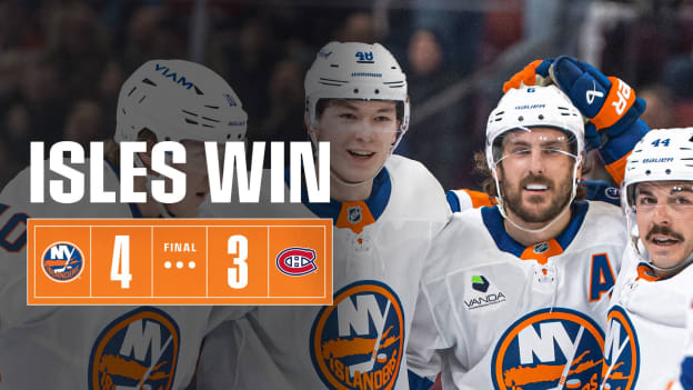 FINAL: Islanders 4, Canadiens 3 OT